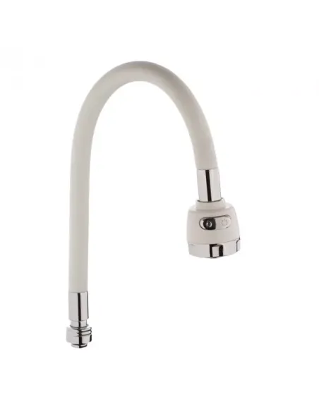 Излив гибкий для смесителя Wezer WKC-058-WHITE с душевой насадкой