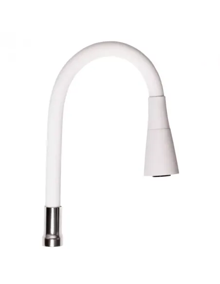 Излив гибкий для смесителя Wezer WKC-059-WHITE, белый