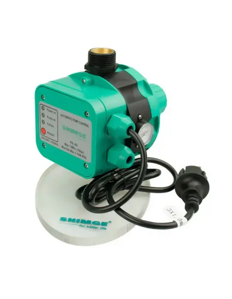 Електронне реле тиску Shimge PS-05, 1.1 кВт, з автоматичним перезапуском та захистом від сухого ходу Електронне реле тиску Shimge PS-05, 1.1 кВт, з автоматичним перезапуском та захистом від сухого ходу
