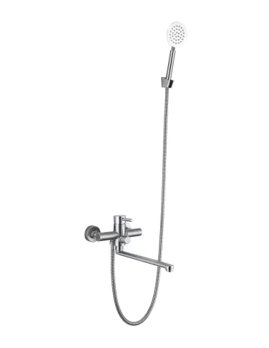 Змішувач для ванни Wezer EKO7-01 з душовим набором, сатин