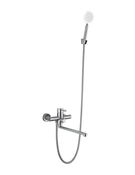 Змішувач для ванни Wezer EKO7-01 з душовим набором, сатин