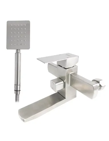 Смеситель для ванны Wezer PRO3-02, с коротким изливом