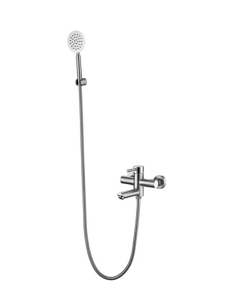 Змішувач для ванни Wezer EKO3-01, з коротким зливом, сатин