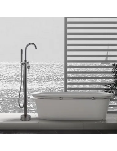 Напольный смеситель для ванны Wezer EKO19A-01, с душевым набором