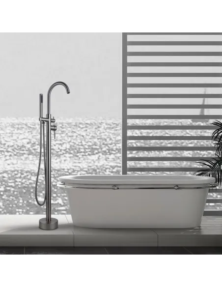 Напольный смеситель для ванны Wezer EKO19A-01, с душевым набором