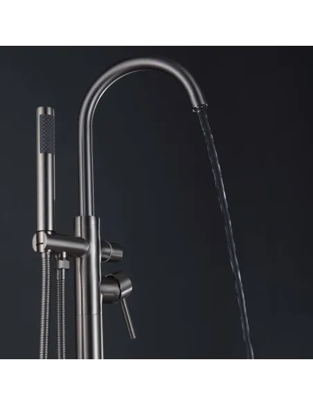 Напольный смеситель для ванны Wezer EKO19A-01, с душевым набором