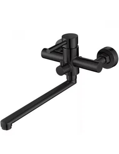 Смеситель для ванны Wezer EKO7A-01-BLACK с душевым набором