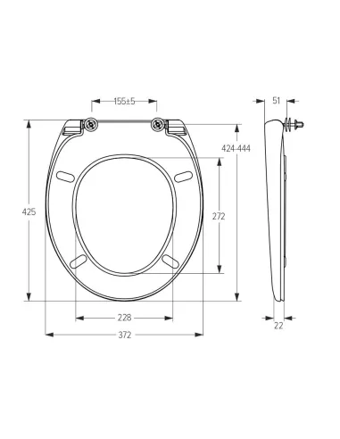 Сидіння для унітазу SoloPlast СПМ-1
