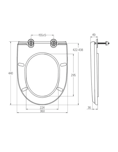 Сиденье для унитаза SoloPlast СП-2