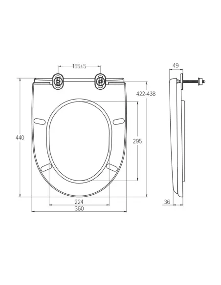 Сиденье для унитаза SoloPlast СП-2