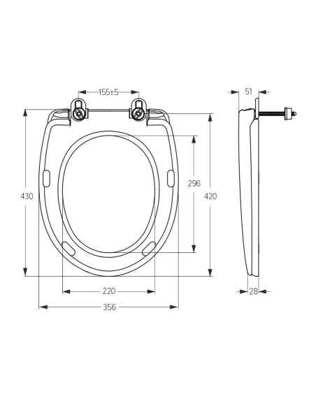 Сиденье для унитаза SoloPlast СП-8