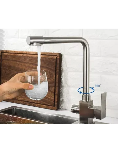 Смеситель для кухни Wezer PRO4C-02 с подключением к очистке воды