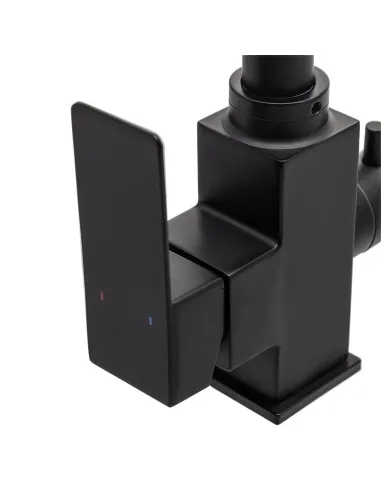 Змішувач для кухні Wezer PRO4C-02-BLACK із підключенням до очищення води