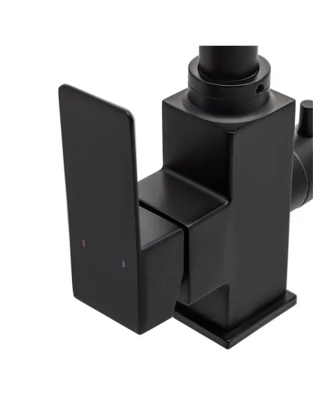 Смеситель для кухни Wezer PRO4C-02-BLACK с подключением к очистке воды