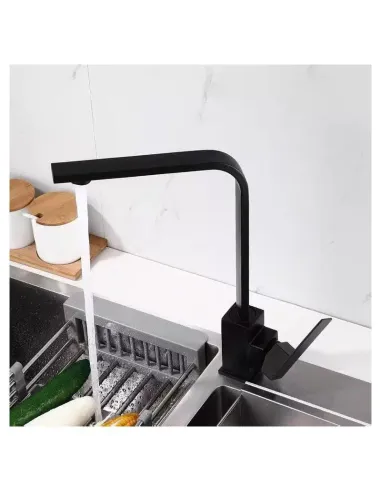 Змішувач для кухні Wezer PRO4A-02-BLACK, нержавіюча сталь