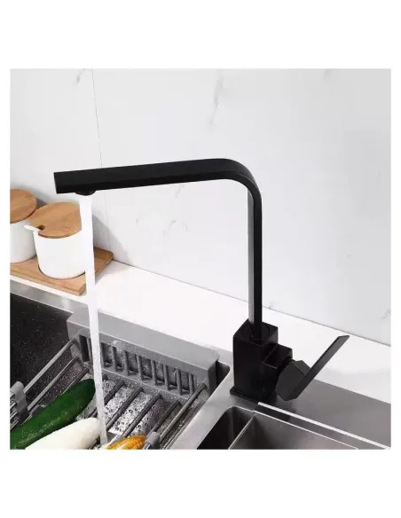 Змішувач для кухні Wezer PRO4A-02-BLACK, нержавіюча сталь