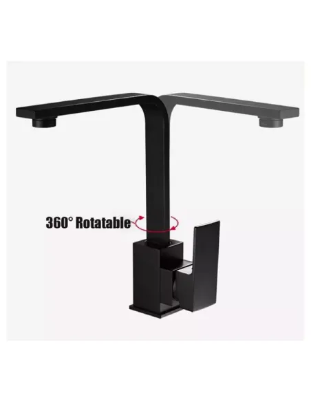 Змішувач для кухні Wezer PRO4A-02-BLACK, нержавіюча сталь