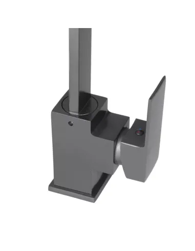 Смеситель для кухни Wezer PRO4-02-GUNGREY, нержавеющая сталь