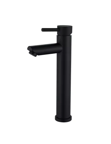 Змішувач для умивальника Wezer EKO11A-01-BLACK, одноважільний, високий