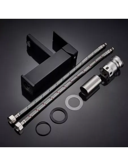 Смеситель для умывальника Wezer PRO1-02-BLACK, однорычажный