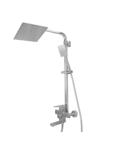 Душевая система с изливом Wezer PRO16-02, нержавеющая сталь