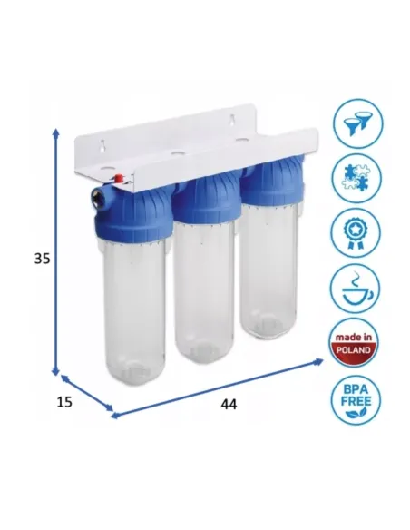 Магістральний фільтр USTM FS3-WFW12, 0.5 дюймів