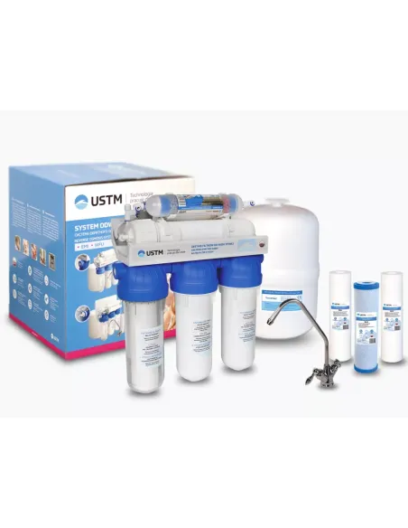 Фільтр зворотного осмосу USTM RO 6 12 EMI з мінералізатором