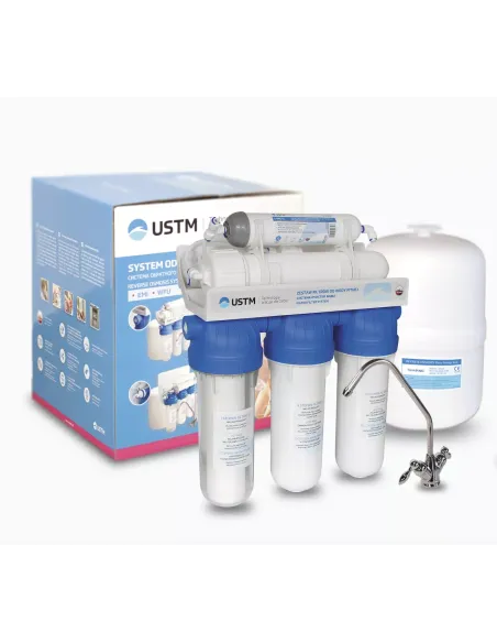 Фільтр зворотного осмосу USTM RO 5 12 EMI PМ з помпою