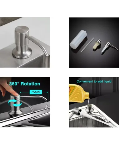 Дозатор жидкого мыла Globus Lux SS8445