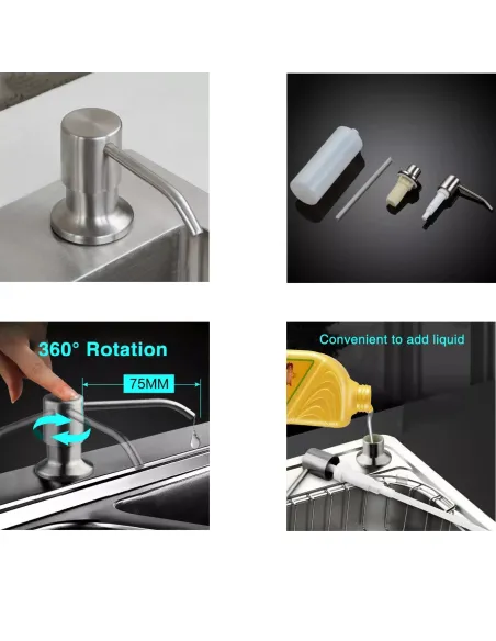 Дозатор рідкого мила Globus Lux SS8445