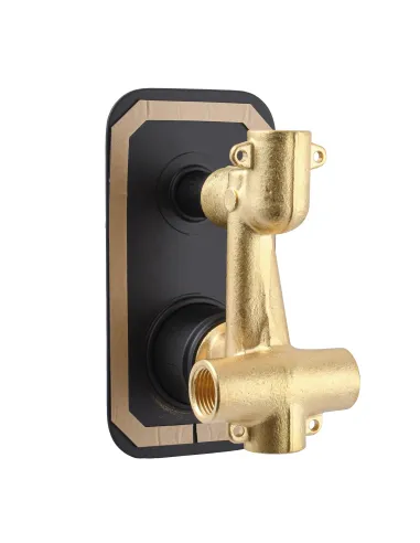 Змішувач для ванни прихованого монтажу Topaz Sardinia TSG 08202-V-H20-BL, чорний