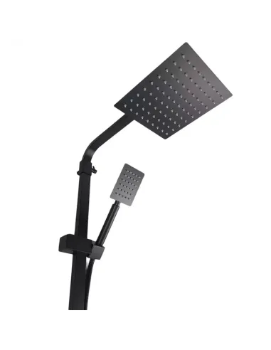 Душевая система с изливом Wezer PRO16-02-BLACK, нержавеющая сталь