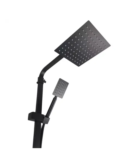 Душевая система с изливом Wezer PRO16-02-BLACK, нержавеющая сталь