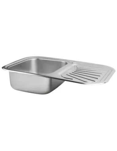 Мойка для кухни прямоугольная Wezer 7549(08) Satin из нержавеющей стали, 750 x 490 x 180 мм