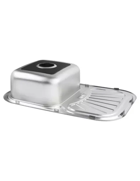 Мойка для кухни прямоугольная Wezer 7549(08) Satin из нержавеющей стали, 750 x 490 x 180 мм