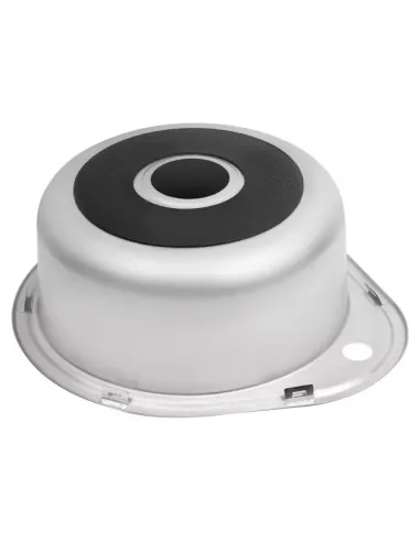 Мойка для кухни круглая Wezer 4843(06) Decor из нержавеющей стали, 480 x 430 x 160 мм