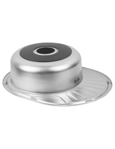 Мойка для кухни овальная Wezer 5745(08) Deсor из нержавеющей стали, 570 x 450 x 180 мм