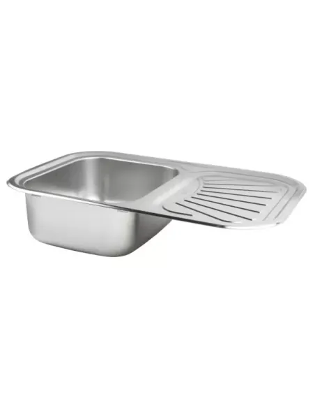 Мойка для кухни прямоугольная Wezer 7549(08) Decor из нержавеющей стали, 750 x 490 x 180 мм Мойка для кухни прямоугольная Wezer 7549(08) Decor из нержавеющей стали, 750 x 490 x 180 мм