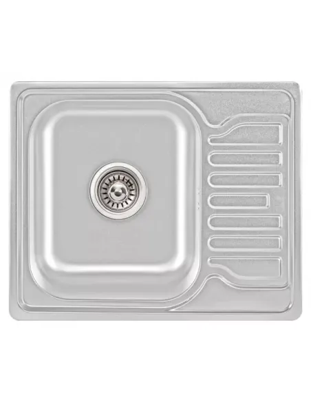 Мойка для кухни прямоугольная Wezer 5848(08) Satin из нержавеющей стали, 580 x 480 x 180 мм