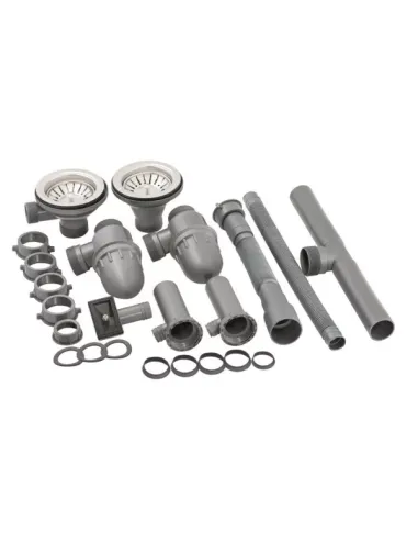 Мойка для кухни прямоугольная Wezer 7848(08) Satin из нержавеющей стали, с двумя чашами