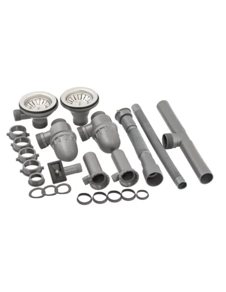 Мойка для кухни прямоугольная Wezer 7848(08) Satin из нержавеющей стали, с двумя чашами