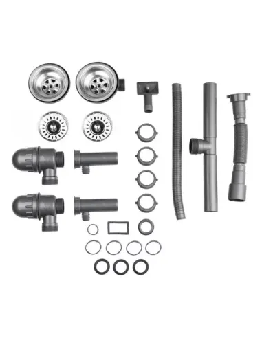 Мийка для кухні прямокутна Wezer 7848(08) Deсоr з нержавіючої сталі, з двома чашами