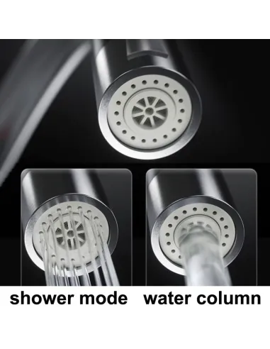 Змішувач для кухні з підігрівом води Wezer RSH-601-REFLECTOR з гнучким виливом