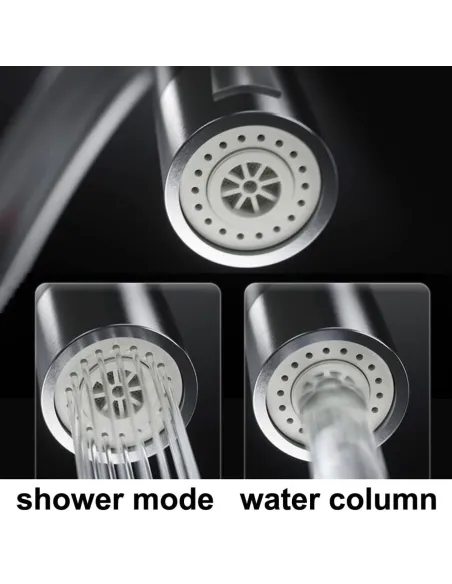 Змішувач для кухні з підігрівом води Wezer RSH-601-REFLECTOR з гнучким виливом