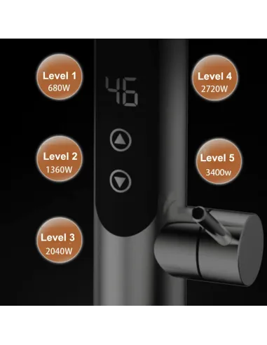 Змішувач для кухні з підігрівом води Wezer RSH-601-REFLECTOR з гнучким виливом