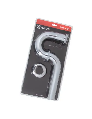 Сифон для умывальника Wezer WSR-103S, под донный клапан, 1 1/4 дюйма