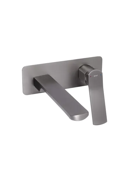 Змішувач для раковини у ванній Q-tap Slavonice QTSLA273GMB45920 Gunmetal Black PVD