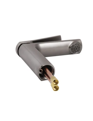 Смеситель для раковины в ванной Q-tap Slavonice QTSLA270GMB45924 Gunmetal Black PVD