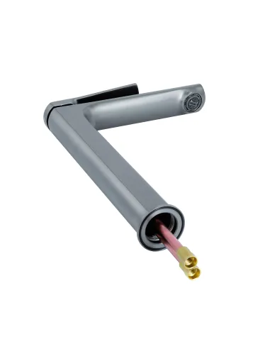 Змішувач для раковини у ванній Q-tap Slavonice QTSLA269GMB45925 Gunmetal Black PVD