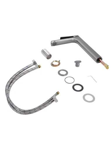 Смеситель для раковины в ванной Q-tap Slavonice QTSLA269GMB45925 Gunmetal Black PVD